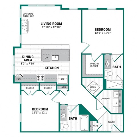 a floor plan of a house